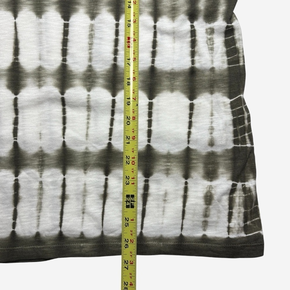 NWT Chicos Olive Green Tie Dye Easy Tunic Tee • L • Cotton Modal • 3/4 Sleeve - Picture 5 of 8